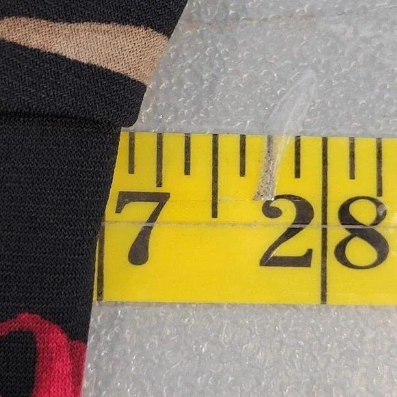 Catherines Tunic Top Womens Plus 2XWP Black Red LS Sleeve Floral Pullover New - Picture 12 of 14